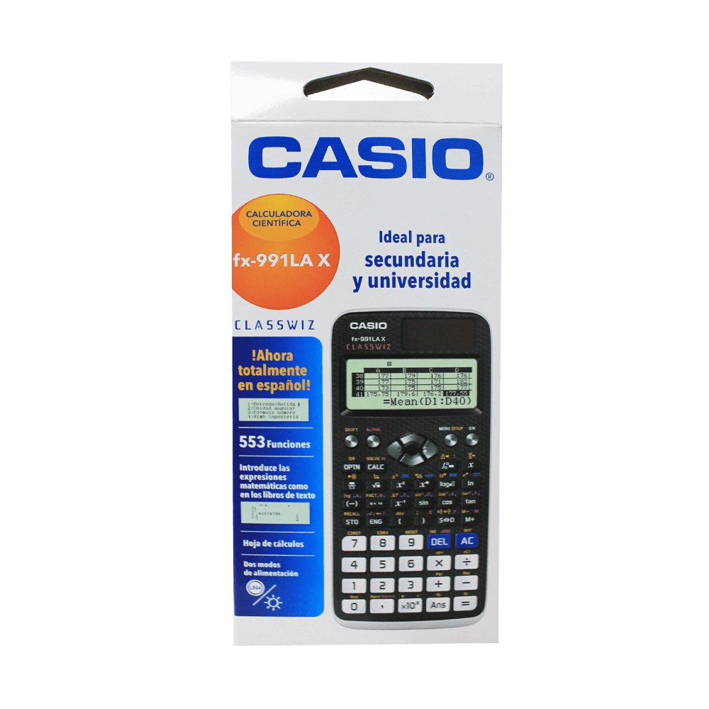 Acompañar Supresión más lejos Calculadora científica Casio fx-991LA X | Comsucre Online