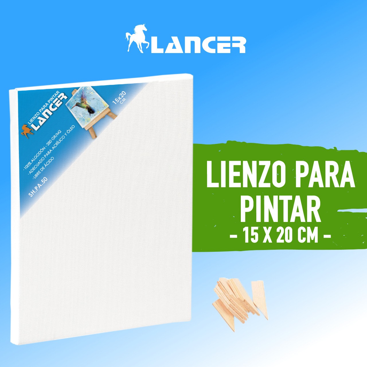 clima Abuelos visitantes Especificidad Lienzo para pintar 15x20cm Lancer | Comsucre Online