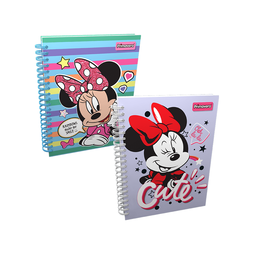 Libreta Sketch Book Minnie in Front Rosado Disney 100 - papelesprimavera