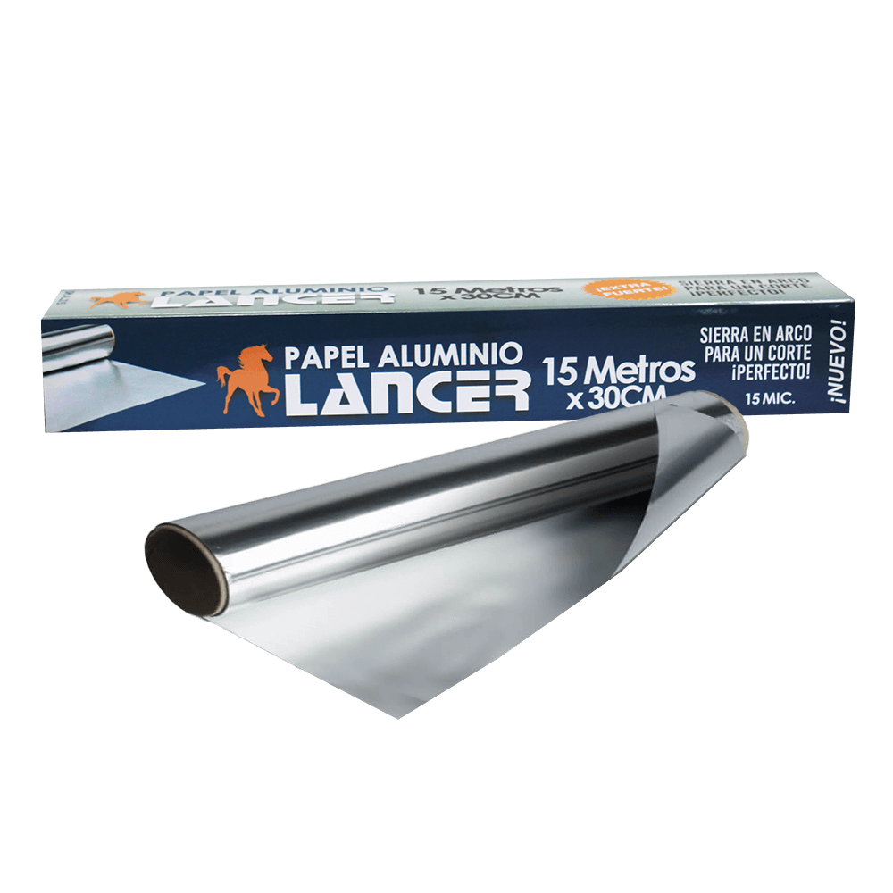 Papel Aluminio de 30 cm de Ancho y 10 m de Largo de 15 micras I Oechsle